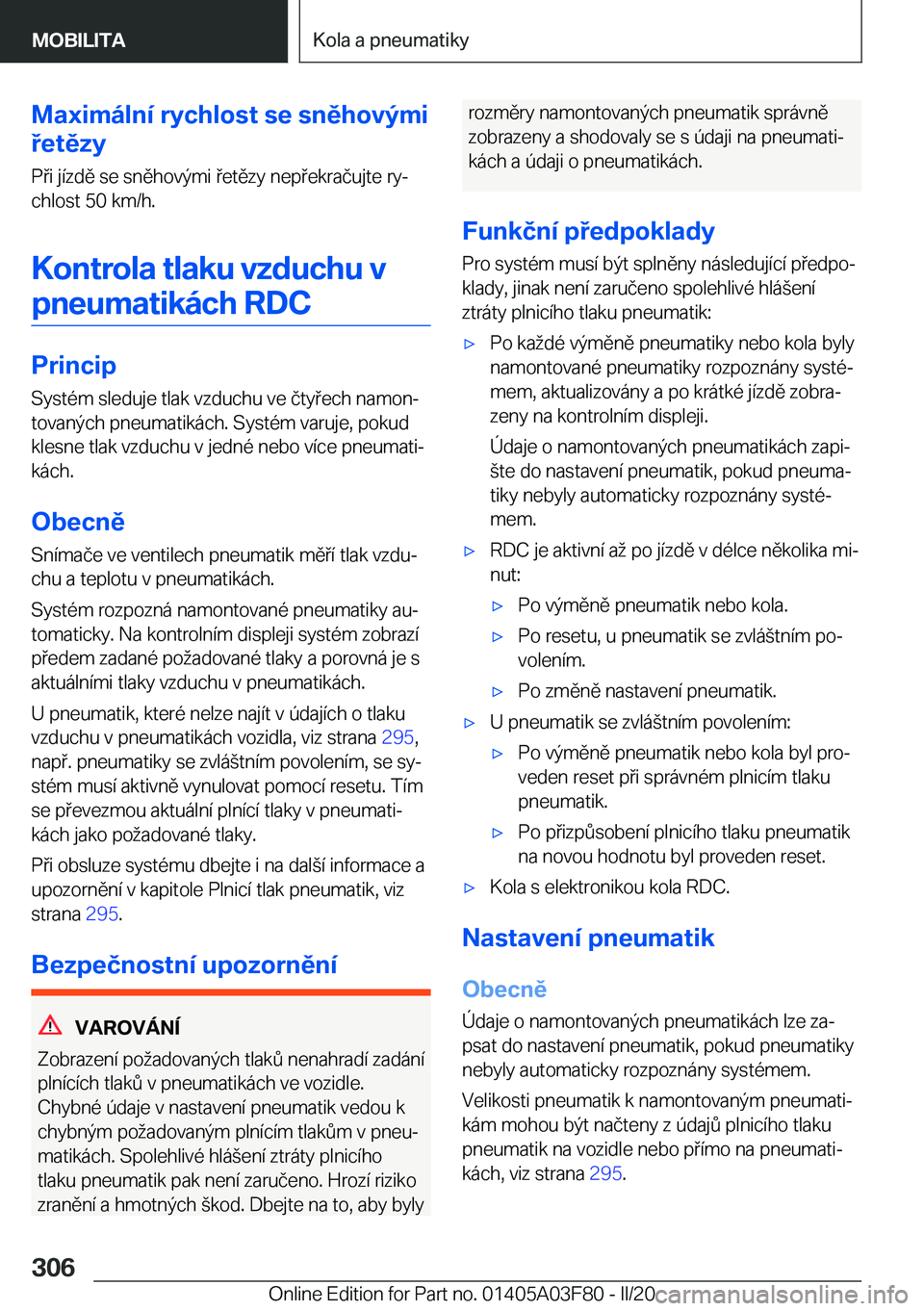 BMW 3 SERIES 2020  Návod na použití (in Czech) �M�a�x�i�m�