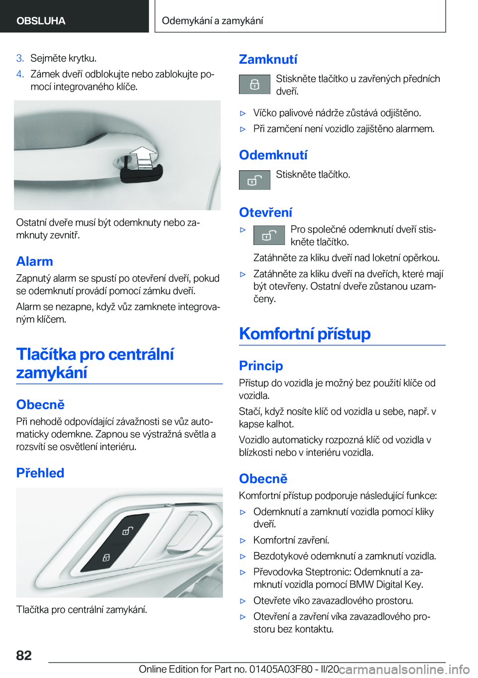BMW 3 SERIES 2020  Návod na použití (in Czech) �3�.�S�e�j�m�