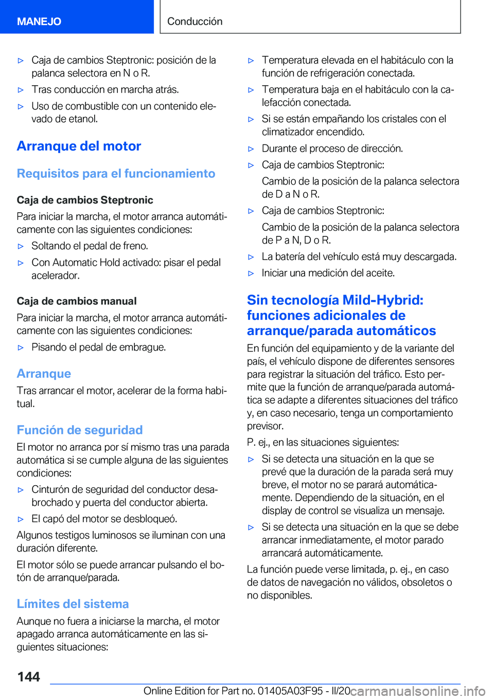 BMW 3 SERIES 2020  Manuales de Empleo (in Spanish) 'x�C�a�j�a��d�e��c�a�m�b�i�o�s��S�t�e�p�t�r�o�n�i�c�:��p�o�s�i�c�i�