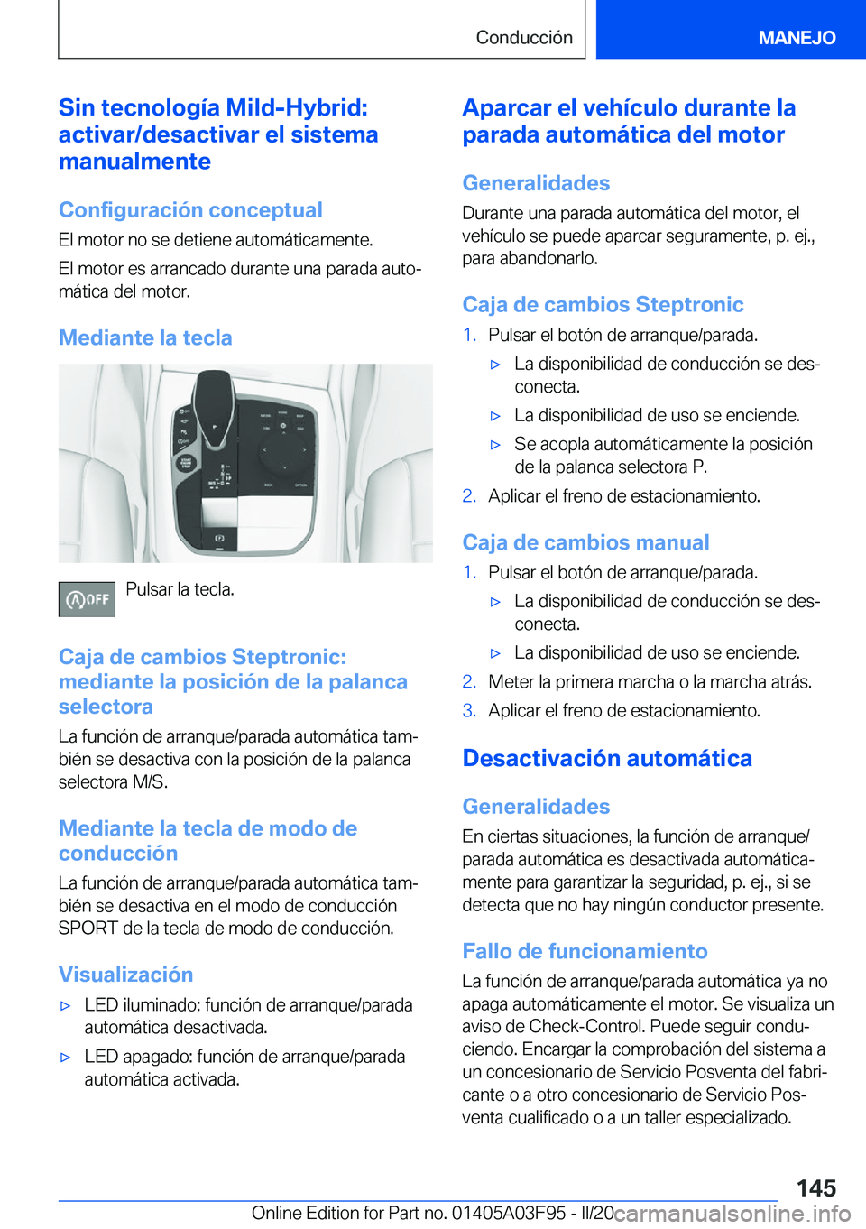 BMW 3 SERIES 2020  Manuales de Empleo (in Spanish) �S�i�n��t�e�c�n�o�l�o�g�