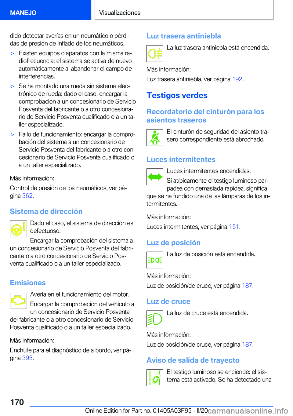 BMW 3 SERIES 2020  Manuales de Empleo (in Spanish) �d�i�d�o��d�e�t�e�c�t�a�r��a�v�e�r�