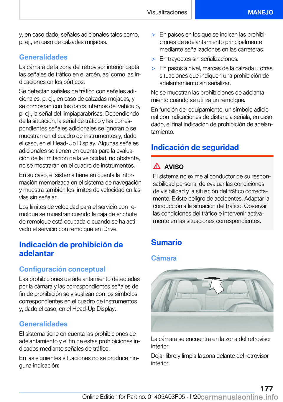 BMW 3 SERIES 2020  Manuales de Empleo (in Spanish) �y�,��e�n��c�a�s�o��d�a�d�o�,��s�e�