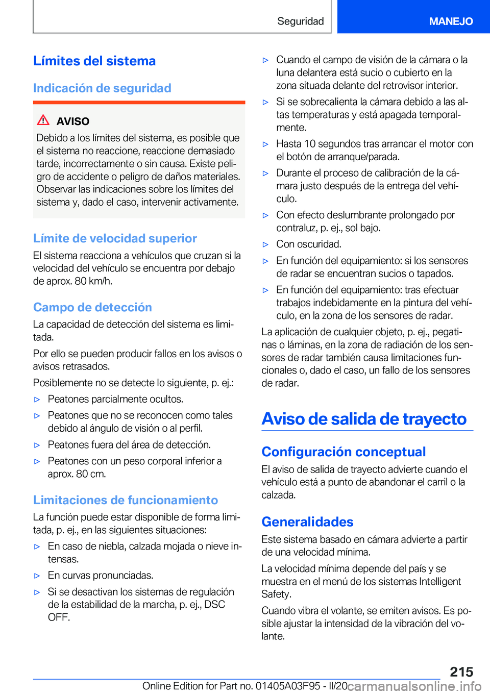 BMW 3 SERIES 2020  Manuales de Empleo (in Spanish) �L�