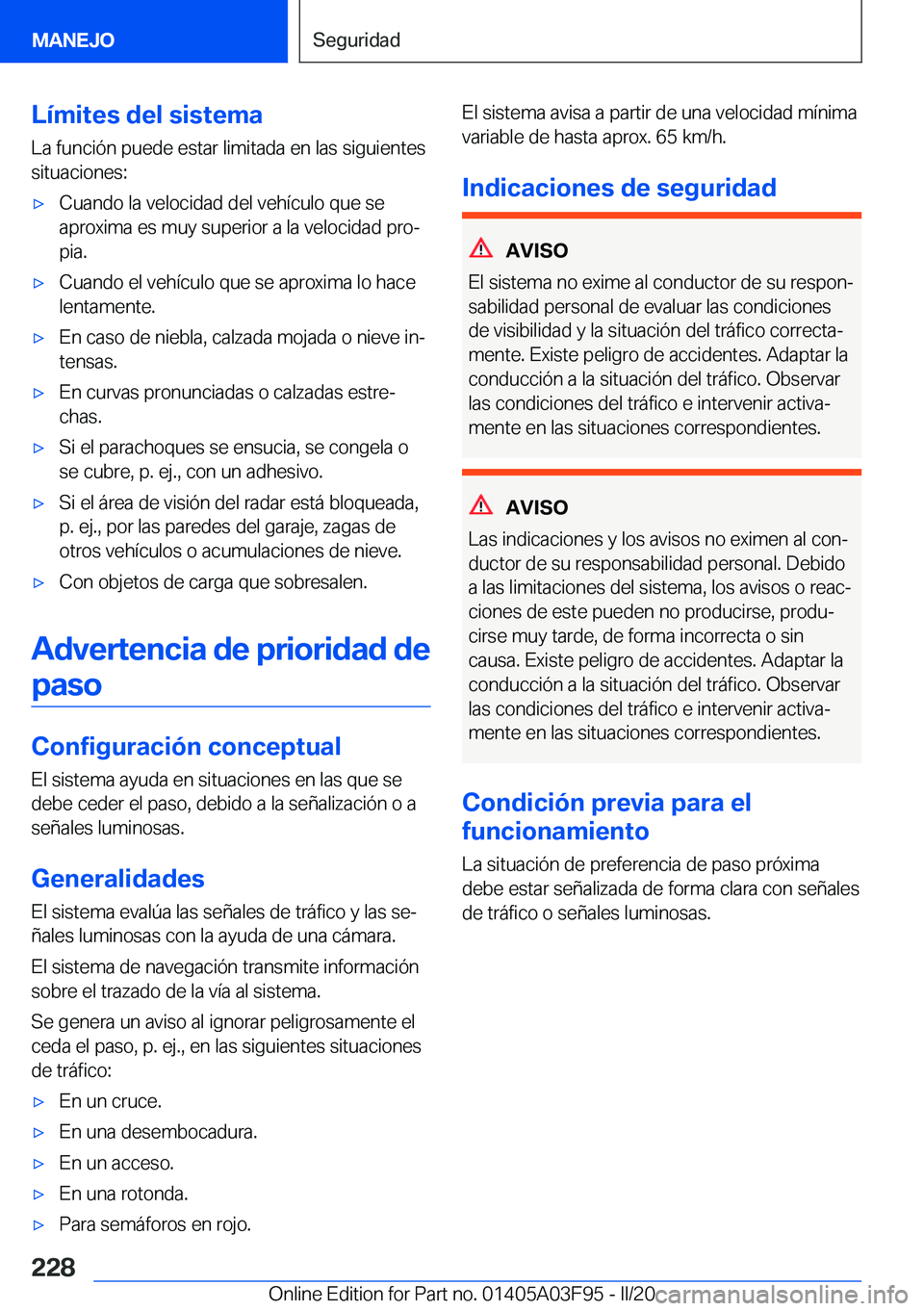 BMW 3 SERIES 2020  Manuales de Empleo (in Spanish) �L�