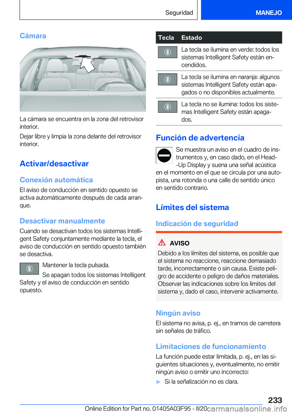 BMW 3 SERIES 2020  Manuales de Empleo (in Spanish) �C�