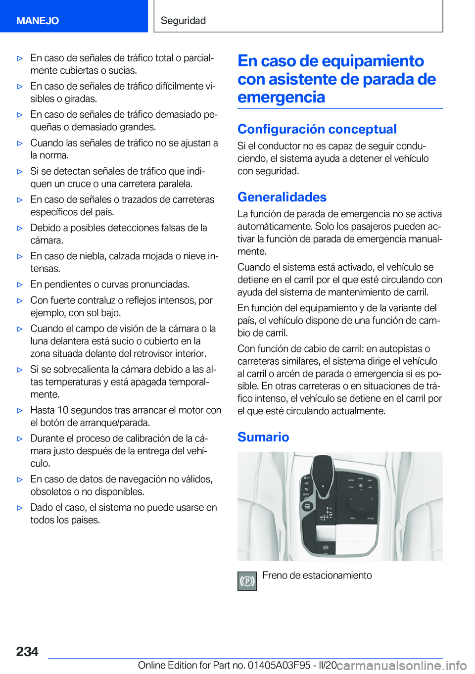 BMW 3 SERIES 2020  Manuales de Empleo (in Spanish) 'x�E�n��c�a�s�o��d�e��s�e�