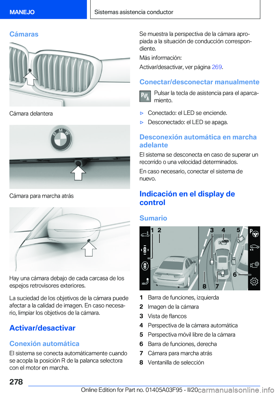 BMW 3 SERIES 2020  Manuales de Empleo (in Spanish) �C�
