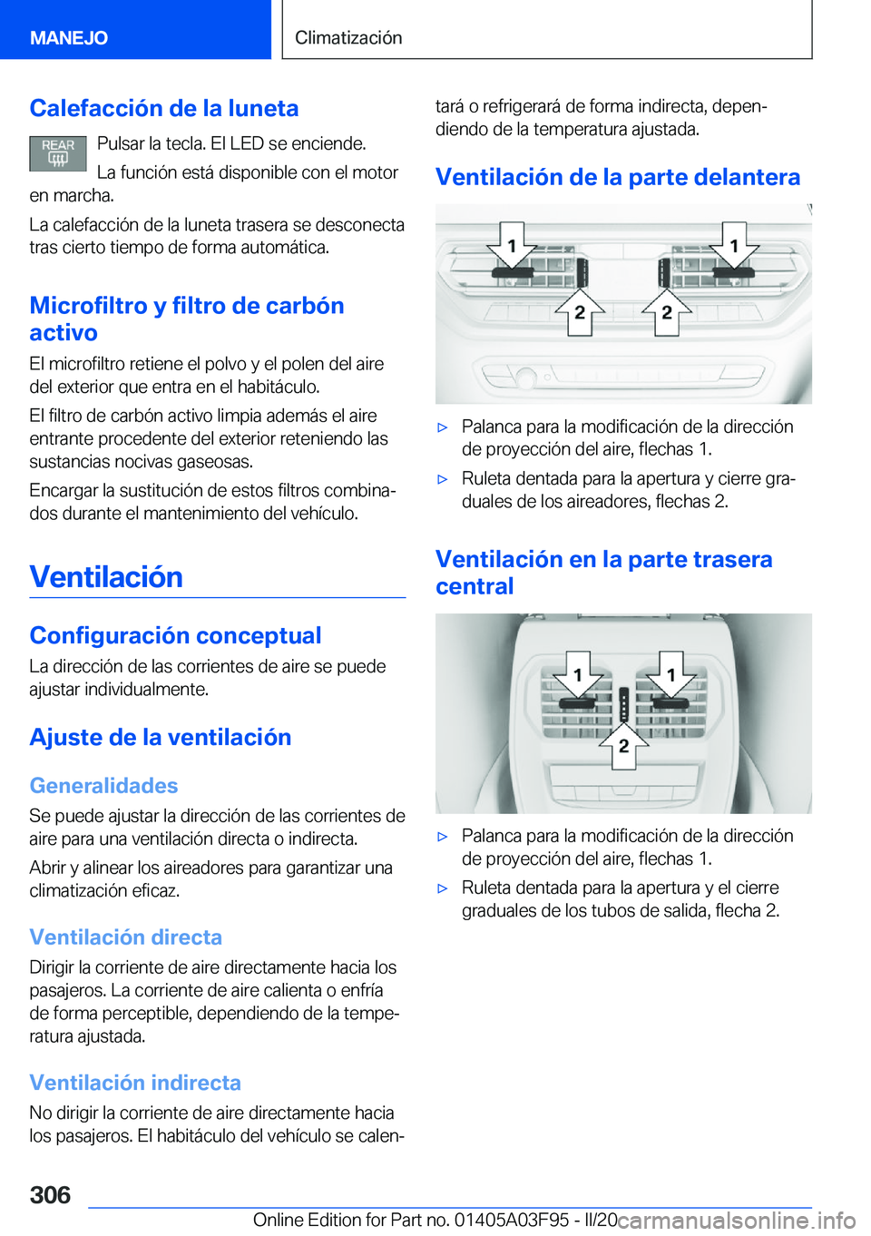 BMW 3 SERIES 2020  Manuales de Empleo (in Spanish) �C�a�l�e�f�a�c�c�i�