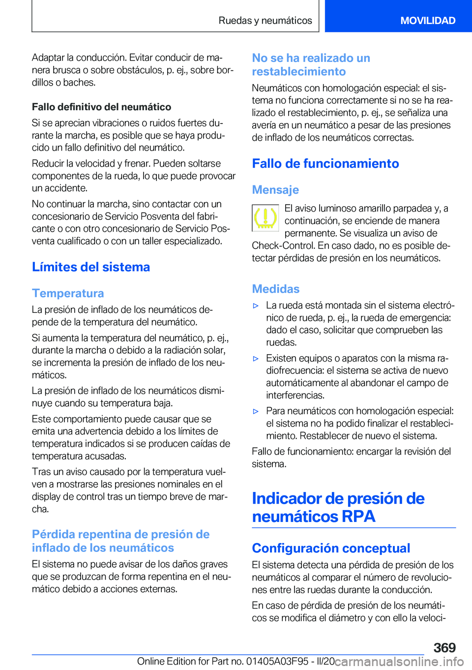 BMW 3 SERIES 2020  Manuales de Empleo (in Spanish) �A�d�a�p�t�a�r��l�a��c�o�n�d�u�c�c�i�