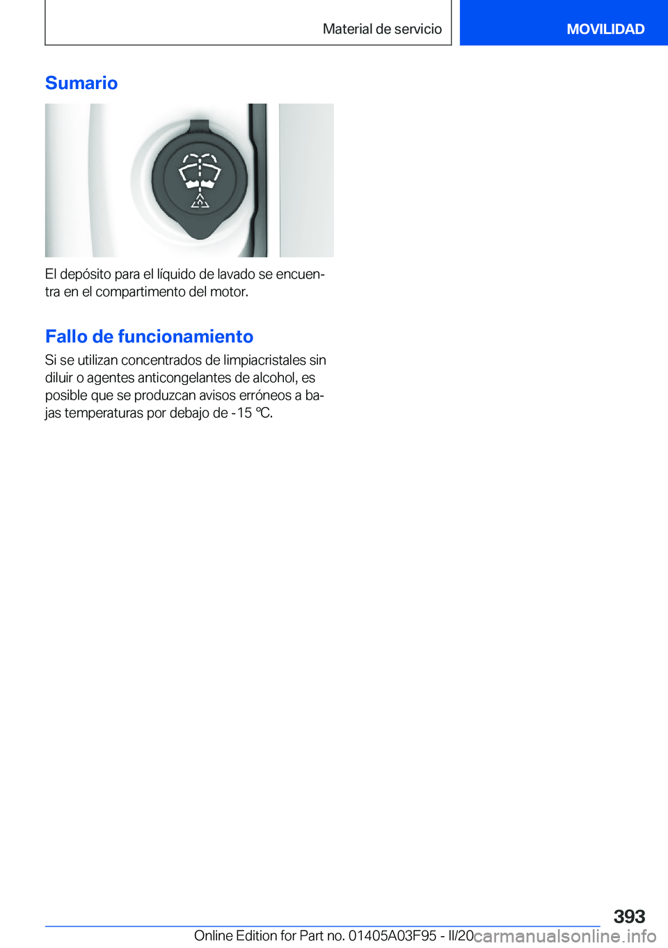 BMW 3 SERIES 2020  Manuales de Empleo (in Spanish) �S�u�m�a�r�i�o
�E�l��d�e�p�
