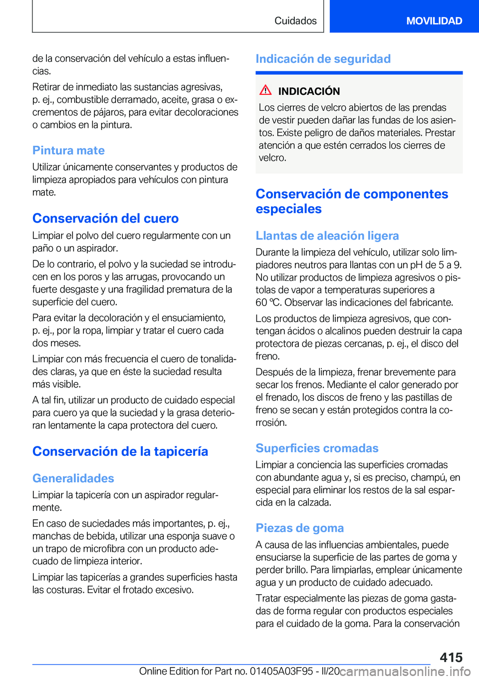 BMW 3 SERIES 2020  Manuales de Empleo (in Spanish) �d�e��l�a��c�o�n�s�e�r�v�a�c�i�
