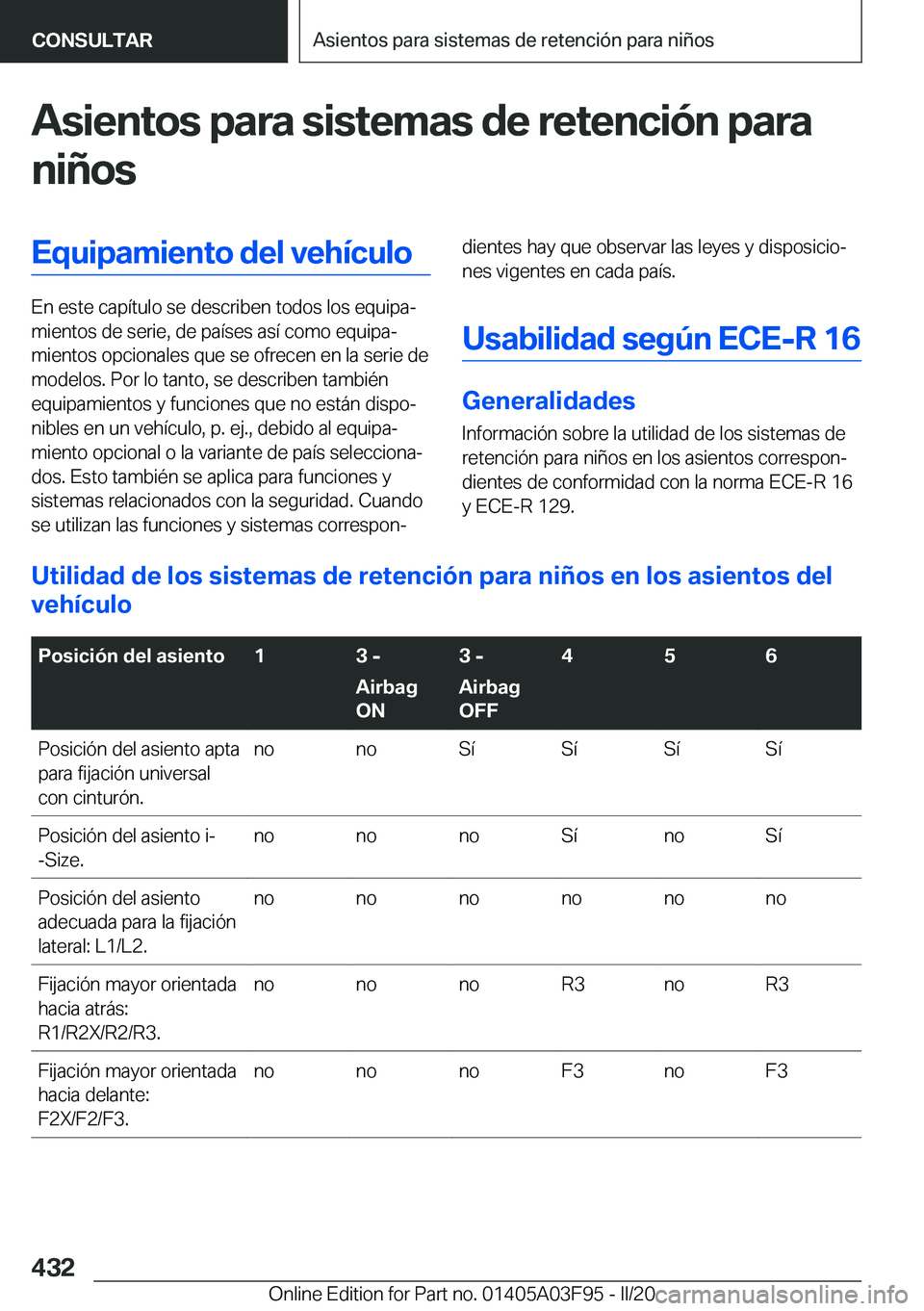 BMW 3 SERIES 2020  Manuales de Empleo (in Spanish) �A�s�i�e�n�t�o�s��p�a�r�a��s�i�s�t�e�m�a�s��d�e��r�e�t�e�n�c�i�