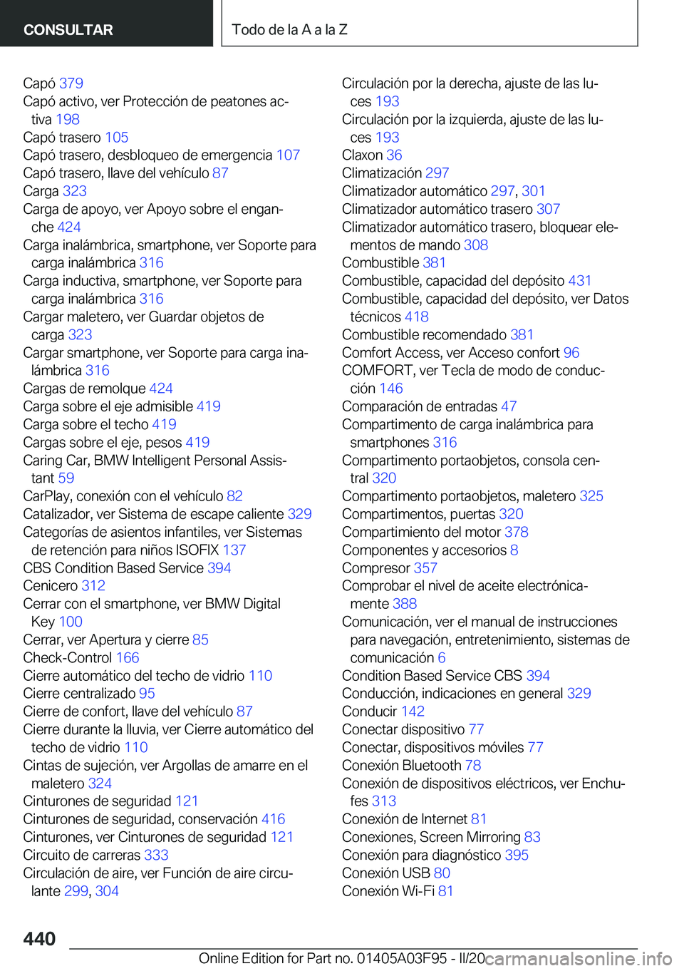 BMW 3 SERIES 2020  Manuales de Empleo (in Spanish) �C�a�p�