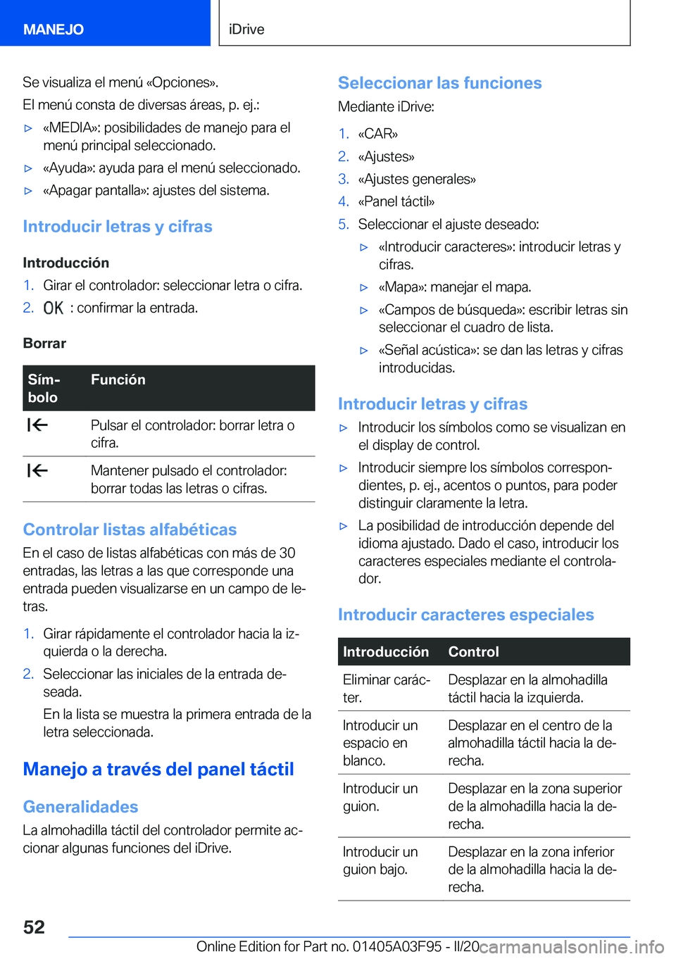 BMW 3 SERIES 2020  Manuales de Empleo (in Spanish) �S�e��v�i�s�u�a�l�i�z�a��e�l��m�e�n�