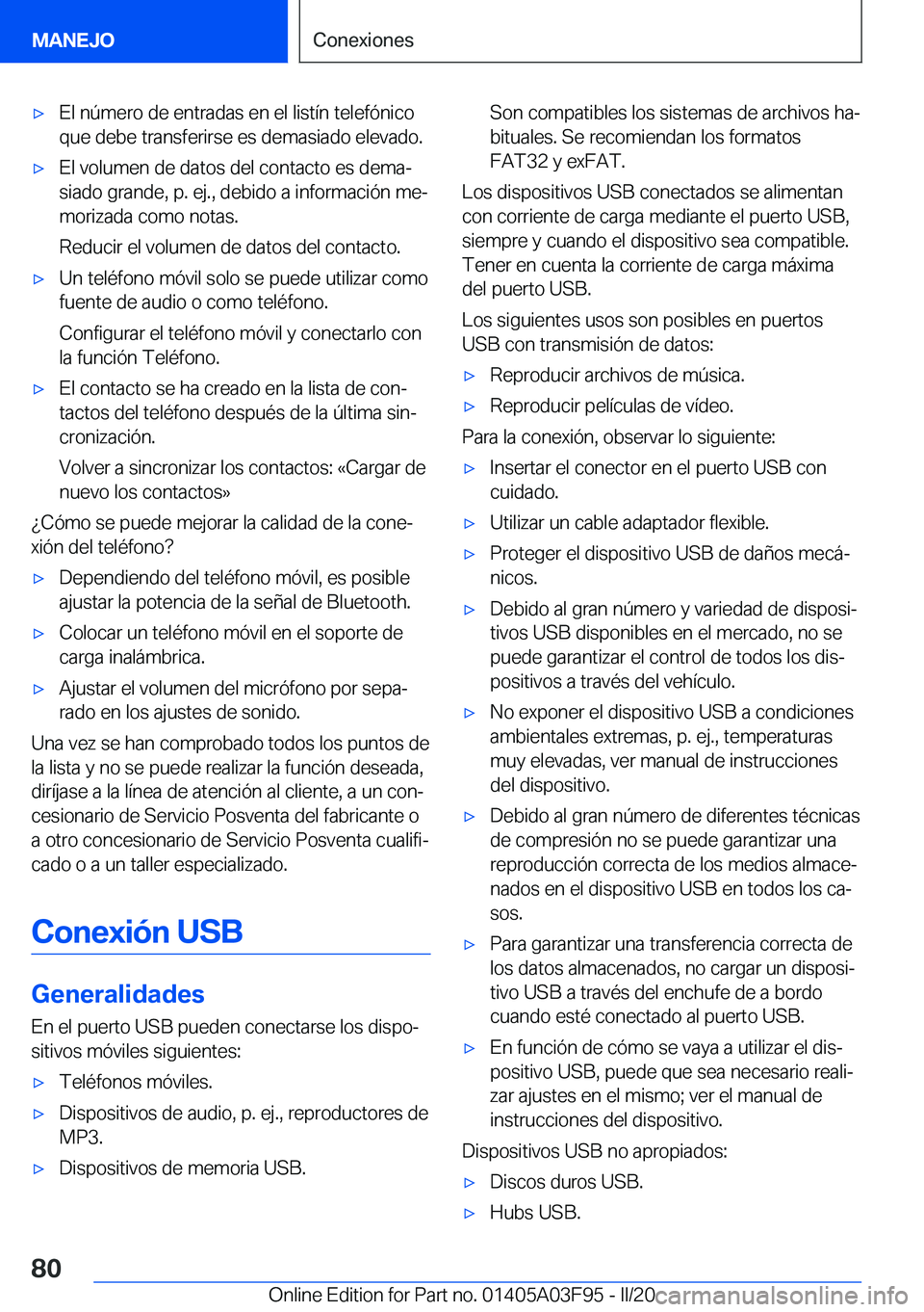 BMW 3 SERIES 2020  Manuales de Empleo (in Spanish) 'x�E�l��n�