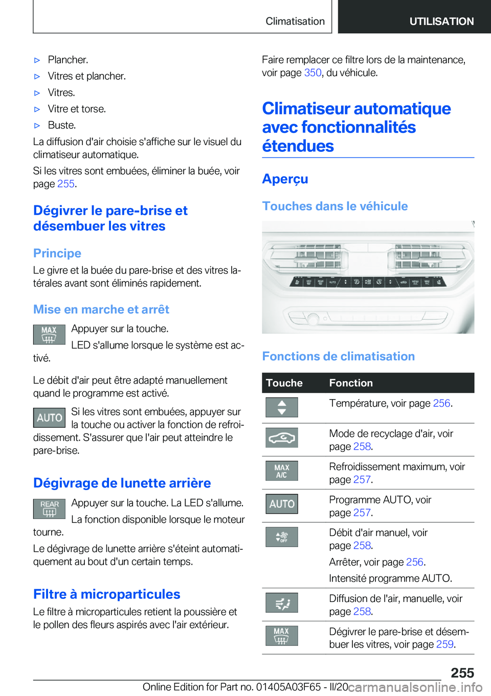 BMW 3 SERIES 2020  Notices Demploi (in French) 'x�P�l�a�n�c�h�e�r�.'x�V�i�t�r�e�s��e�t��p�l�a�n�c�h�e�r�.'x�V�i�t�r�e�s�.'x�V�i�t�r�e��e�t��t�o�r�s�e�.'x�B�u�s�t�e�.
�L�a��d�i�f�f�u�s�i�o�n��d�'�a�i�r��c�h�o�i�s�i�e�