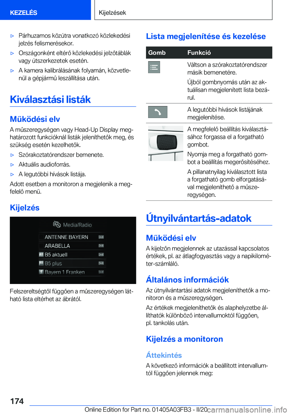 BMW 3 SERIES 2020  Kezelési útmutató (in Hungarian) 'x�P�
