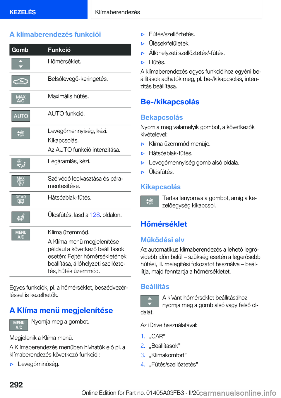 BMW 3 SERIES 2020  Kezelési útmutató (in Hungarian) �A��k�l�