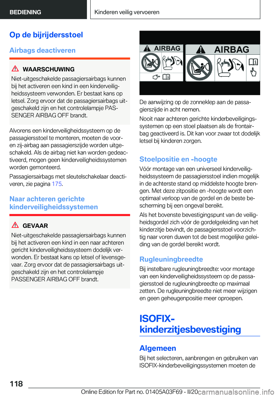 BMW 3 SERIES 2020  Instructieboekjes (in Dutch) �O�p��d�e��b�i�j�r�i�j�d�e�r�s�s�t�o�e�l
�A�i�r�b�a�g�s��d�e�a�c�t�i�v�e�r�e�n
�W�A�A�R�S�C�H�U�W�I�N�G
�N�i�e�t�-�u�i�t�g�e�s�c�h�a�k�e�l�d�e��p�a�s�s�a�g�i�e�r�s�a�i�r�b�a�g�s��k�u�n�n�e�n �b�i