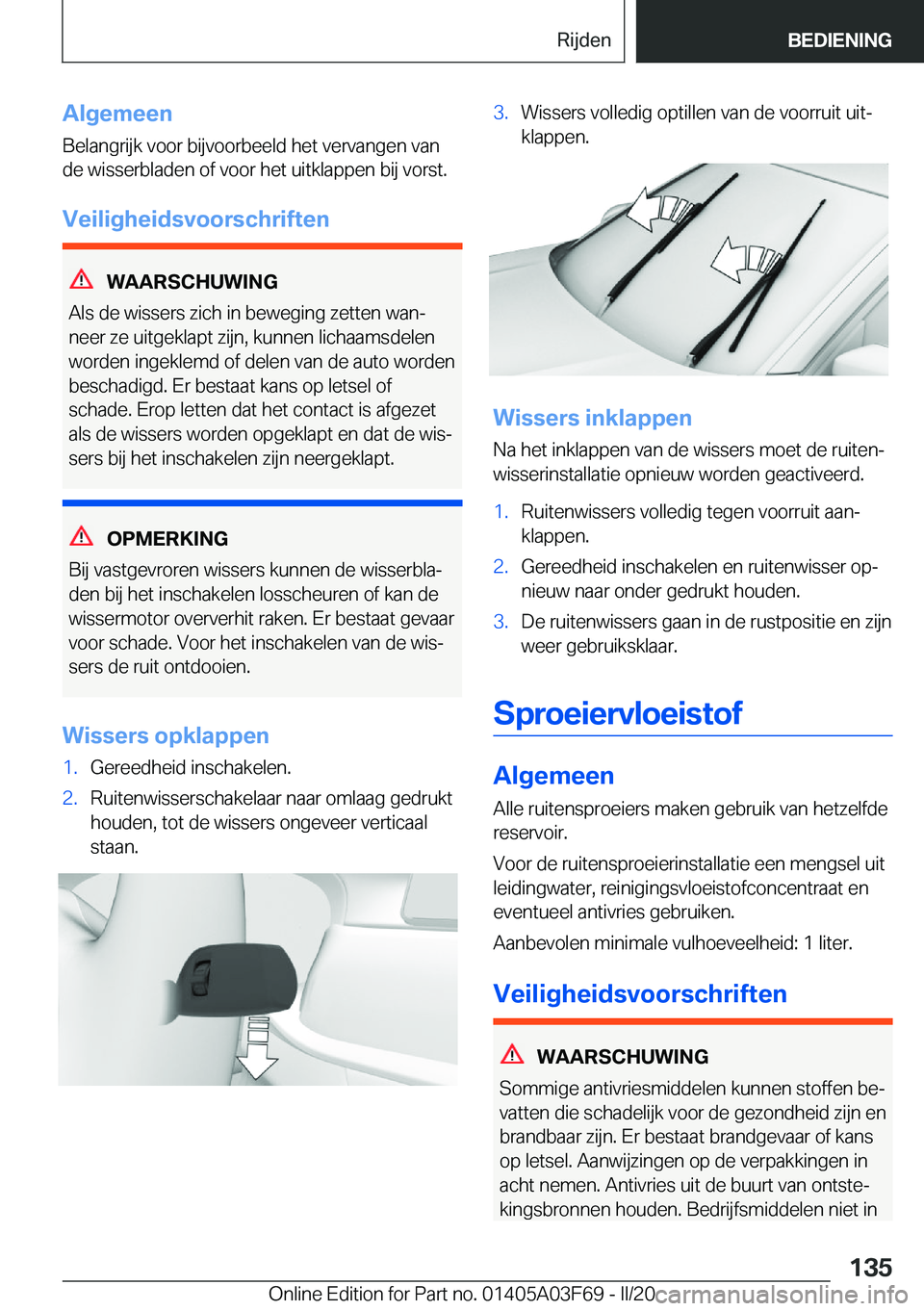BMW 3 SERIES 2020  Instructieboekjes (in Dutch) �A�l�g�e�m�e�e�n
�B�e�l�a�n�g�r�i�j�k��v�o�o�r��b�i�j�v�o�o�r�b�e�e�l�d��h�e�t��v�e�r�v�a�n�g�e�n��v�a�n �d�e��w�i�s�s�e�r�b�l�a�d�e�n��o�f��v�o�o�r��h�e�t��u�i�t�k�l�a�p�p�e�n��b�i�j��v�o