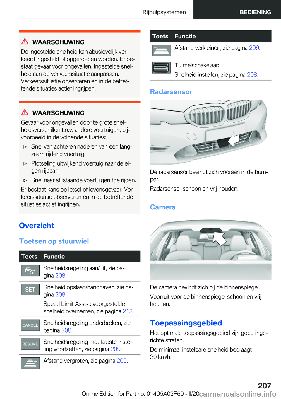 BMW 3 SERIES 2020  Instructieboekjes (in Dutch) �W�A�A�R�S�C�H�U�W�I�N�G
�D�e��i�n�g�e�s�t�e�l�d�e��s�n�e�l�h�e�i�d��k�a�n��a�b�u�s�i�e�v�e�l�i�j�k��v�e�rj
�k�e�e�r�d��i�n�g�e�s�t�e�l�d��o�f��o�p�g�e�r�o�e�p�e�n��w�o�r�d�e�n�.��E�r��b�e