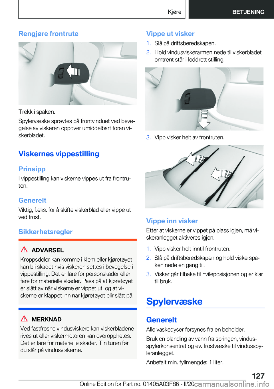 BMW 3 SERIES 2020  InstruksjonsbØker (in Norwegian) �R�e�n�g�j�