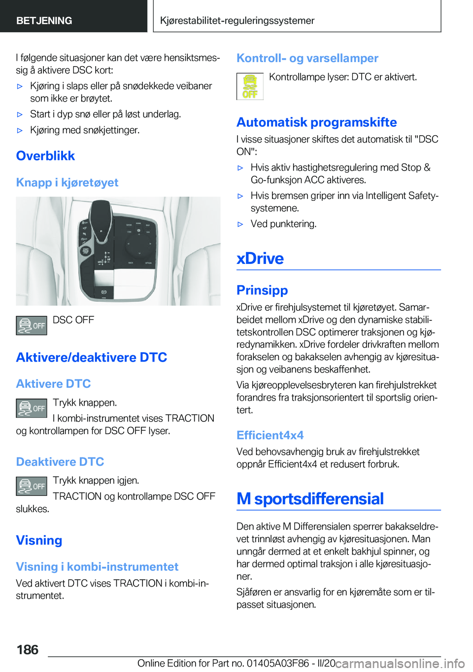 BMW 3 SERIES 2020  InstruksjonsbØker (in Norwegian) �I��f�
