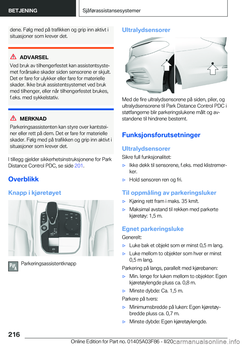 BMW 3 SERIES 2020  InstruksjonsbØker (in Norwegian) �d�e�n�e�.��F�
