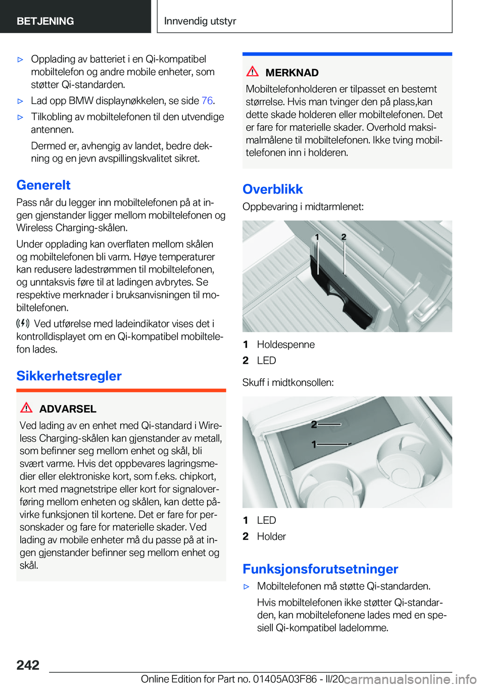 BMW 3 SERIES 2020  InstruksjonsbØker (in Norwegian) 'x�O�p�p�l�a�d�i�n�g��a�v��b�a�t�t�e�r�i�e�t��i��e�n��Q�i�-�k�o�m�p�a�t�i�b�e�l�m�o�b�i�l�t�e�l�e�f�o�n��o�g��a�n�d�r�e��m�o�b�i�l�e��e�n�h�e�t�e�r�,��s�o�m�s�t�