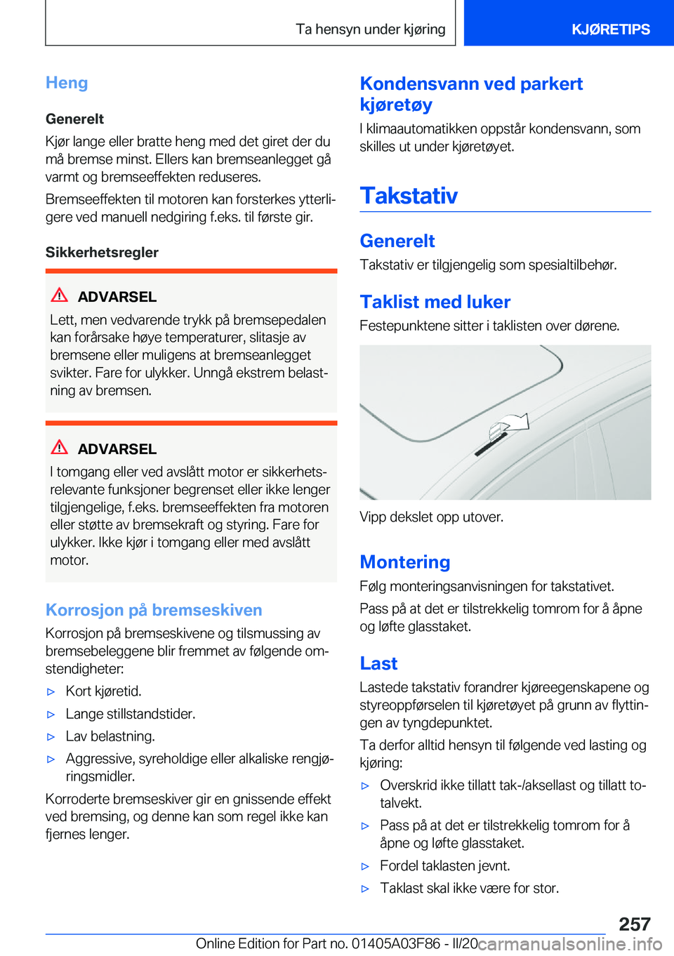 BMW 3 SERIES 2020  InstruksjonsbØker (in Norwegian) �H�e�n�g
�G�e�n�e�r�e�l�t
�K�j�