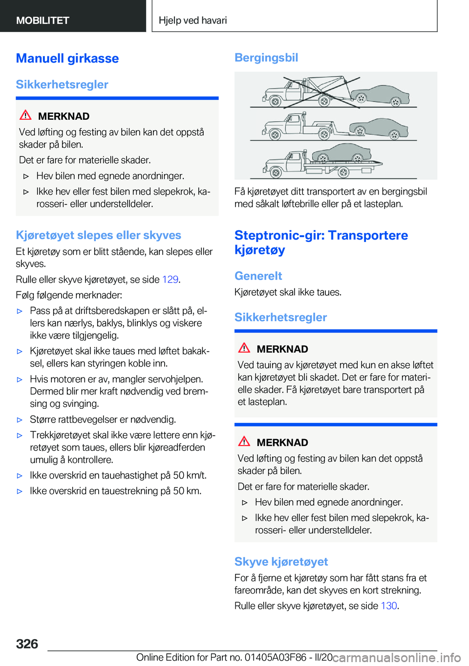 BMW 3 SERIES 2020  InstruksjonsbØker (in Norwegian) �M�a�n�u�e�l�l��g�i�r�k�a�s�s�e�S�i�k�k�e�r�h�e�t�s�r�e�g�l�e�r
�M�E�R�K�N�A�D
�V�e�d��l�