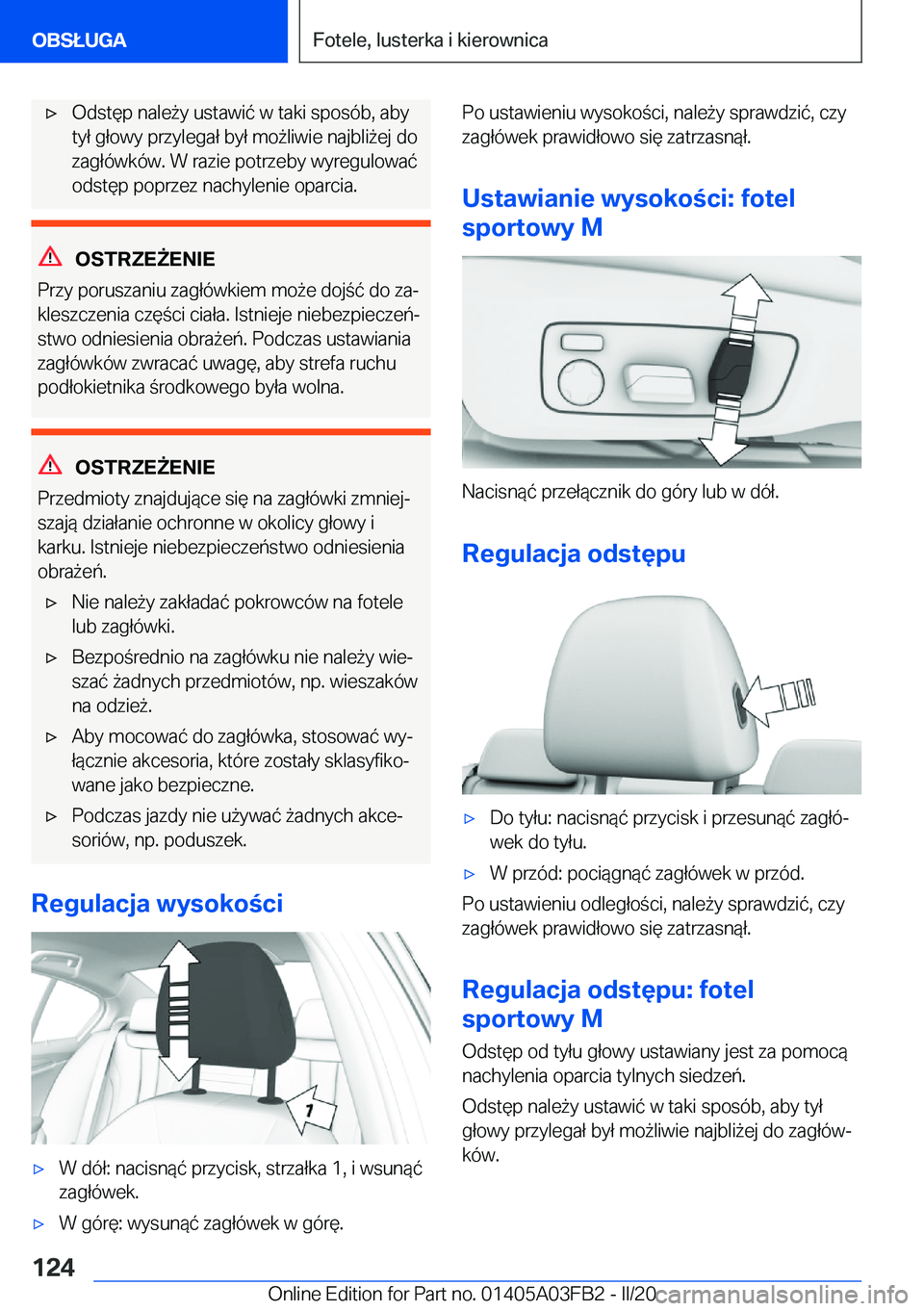 BMW 3 SERIES 2020  Instrukcja obsługi (in Polish) 'x�O�d�s�t�