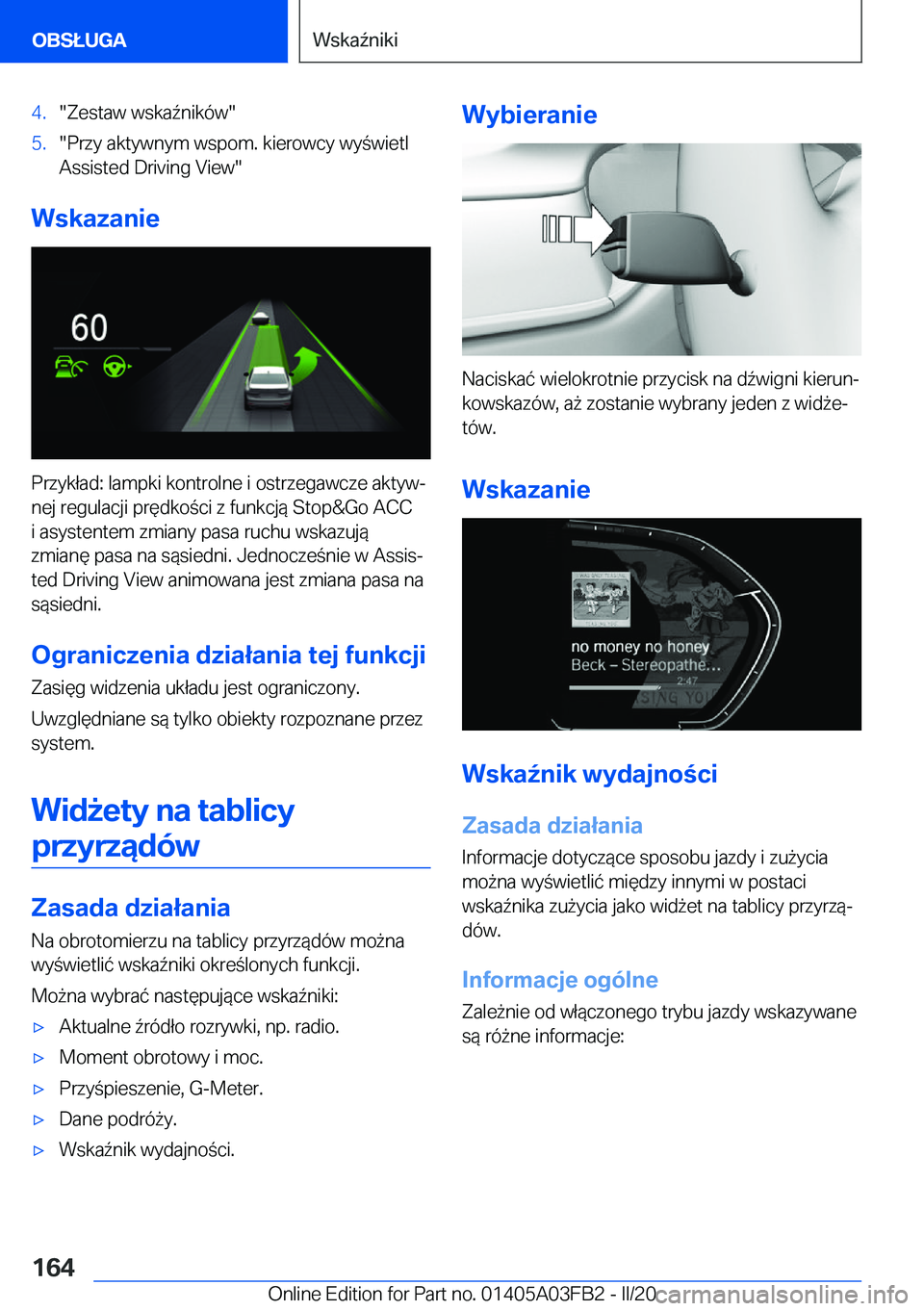 BMW 3 SERIES 2020  Instrukcja obsługi (in Polish) �4�.��Z�e�s�t�a�w��w�s�k�a7�n�i�k�