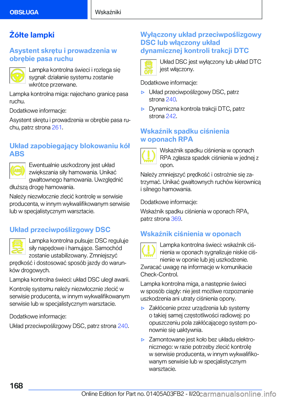 BMW 3 SERIES 2020  Instrukcja obsługi (in Polish) 8�