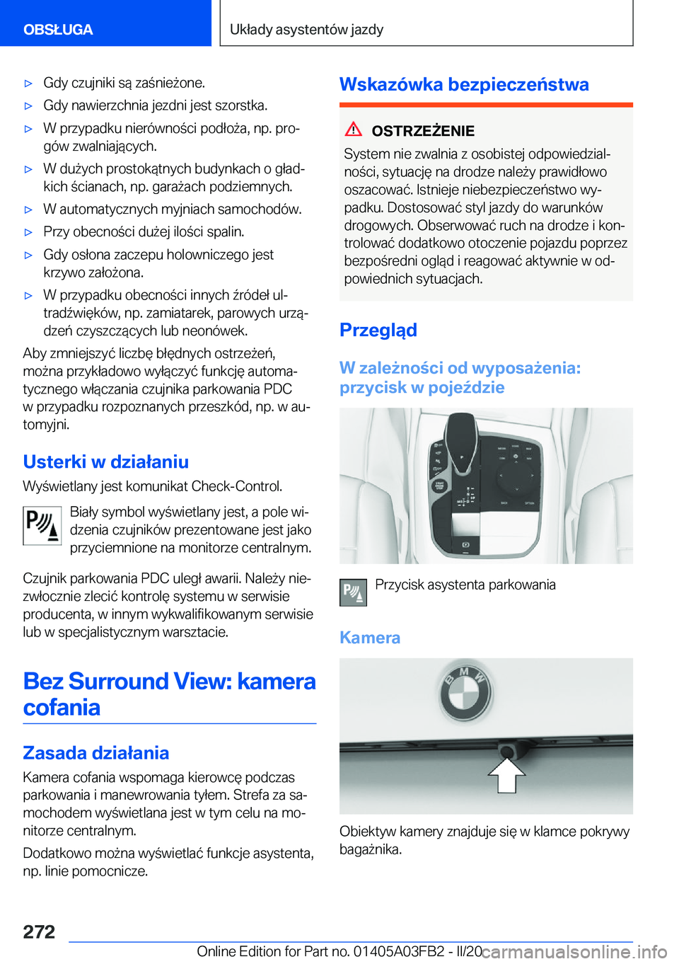 BMW 3 SERIES 2020  Instrukcja obsługi (in Polish) 'x�G�d�y��c�z�u�j�n�i�k�i��s�