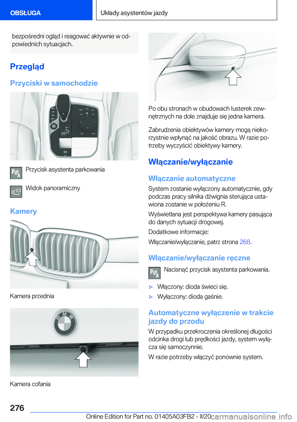 BMW 3 SERIES 2020  Instrukcja obsługi (in Polish) �b�e�z�p�o�r�e�d�n�i��o�g�l�