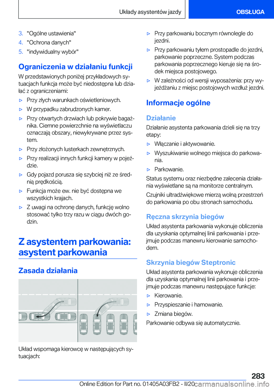 BMW 3 SERIES 2020  Instrukcja obsługi (in Polish) �3�.��O�g�