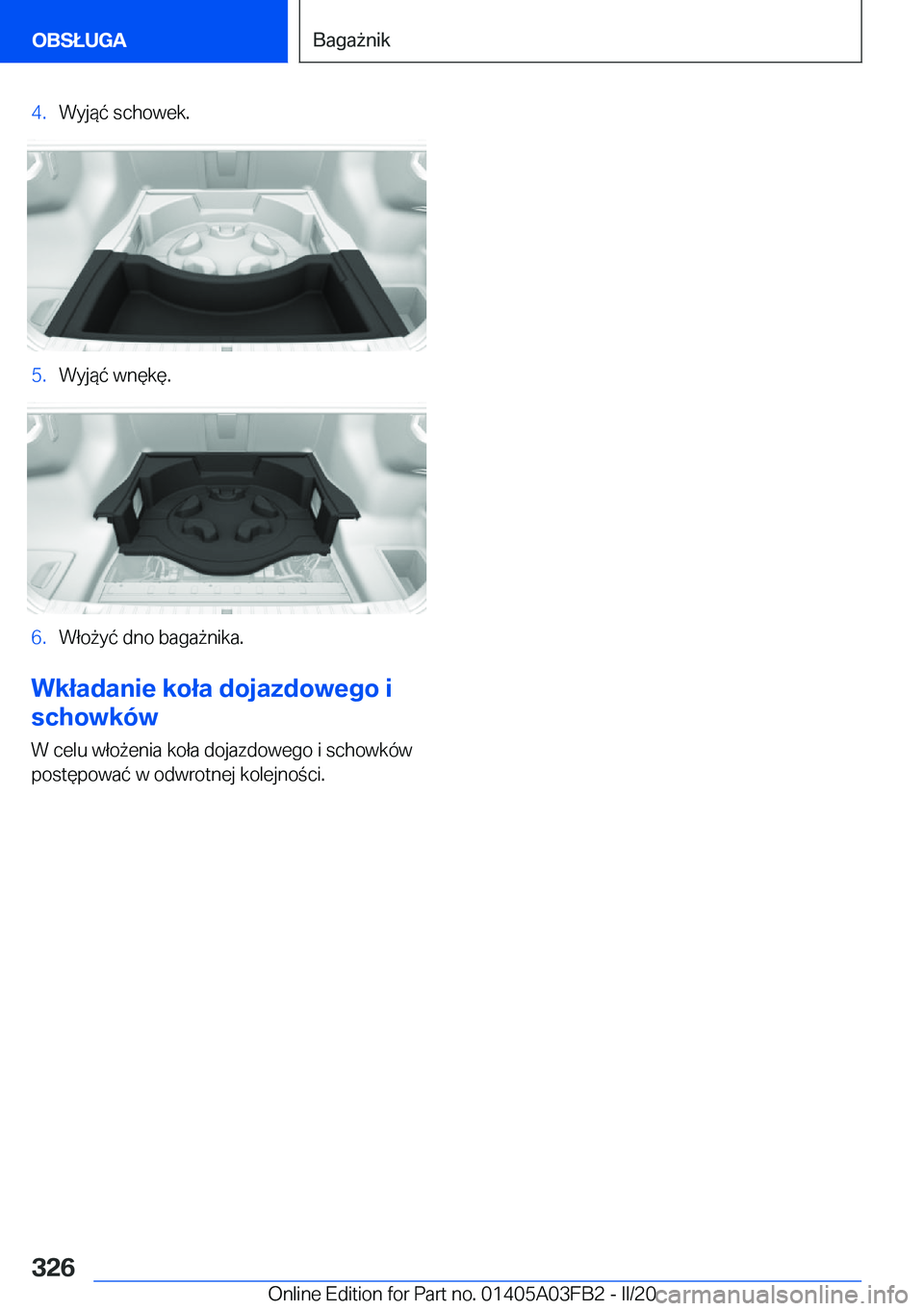 BMW 3 SERIES 2020  Instrukcja obsługi (in Polish) �4�.�W�y�j�