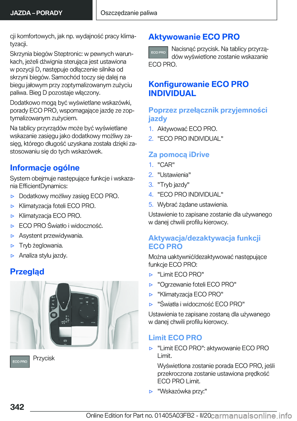 BMW 3 SERIES 2020  Instrukcja obsługi (in Polish) �c�j�i��k�o�m�f�o�r�t�o�w�y�c�h�,��j�a�k��n�p�.��w�y�d�a�j�n�o�