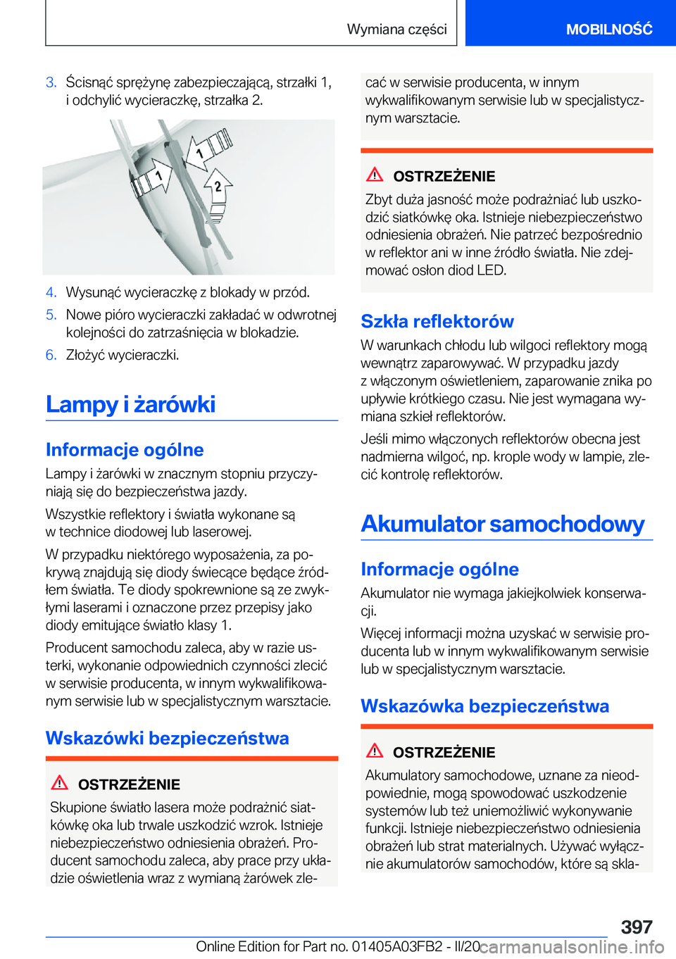 BMW 3 SERIES 2020  Instrukcja obsługi (in Polish) �3�.�c�i�s�n�
