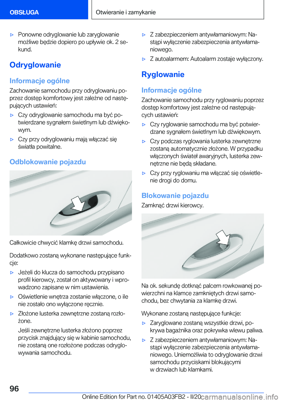 BMW 3 SERIES 2020  Instrukcja obsługi (in Polish) 'x�P�o�n�o�w�n�e��o�d�r�y�g�l�o�w�a�n�i�e��l�u�b��z�a�r�y�g�l�o�w�a�n�i�e
�m�o9�l�i�w�e��b�