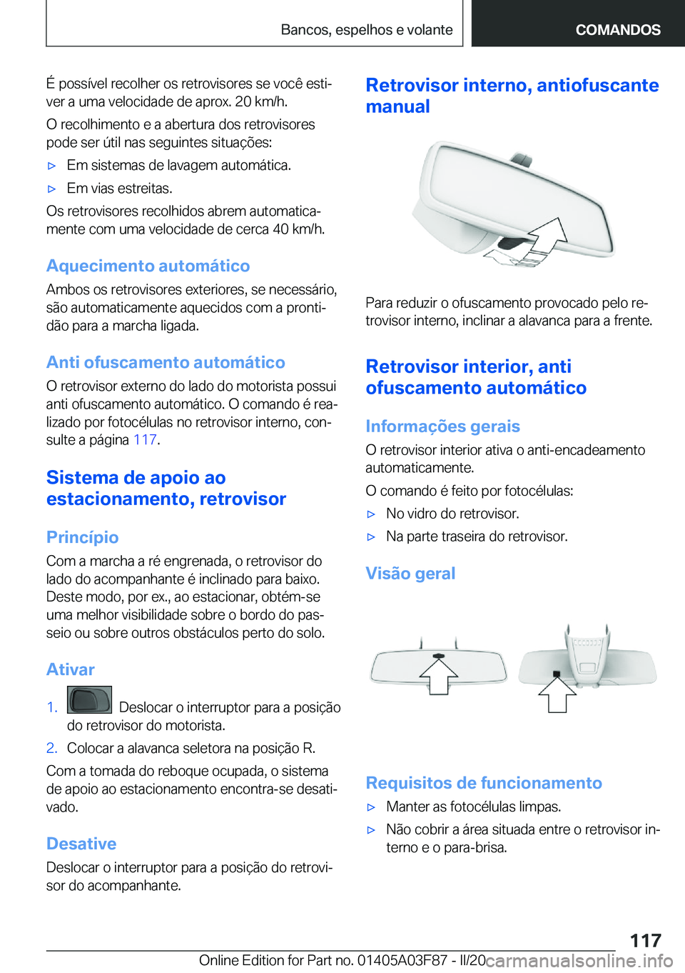 BMW 3 SERIES 2020  Manual do condutor (in Portuguese) �