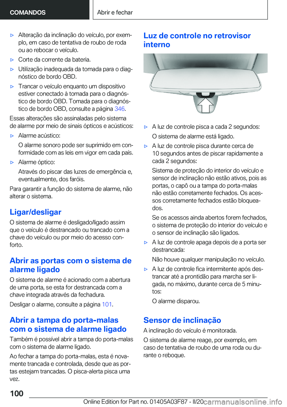 BMW 3 SERIES 2020  Manual do condutor (in Portuguese) 'x�A�l�t�e�r�a�