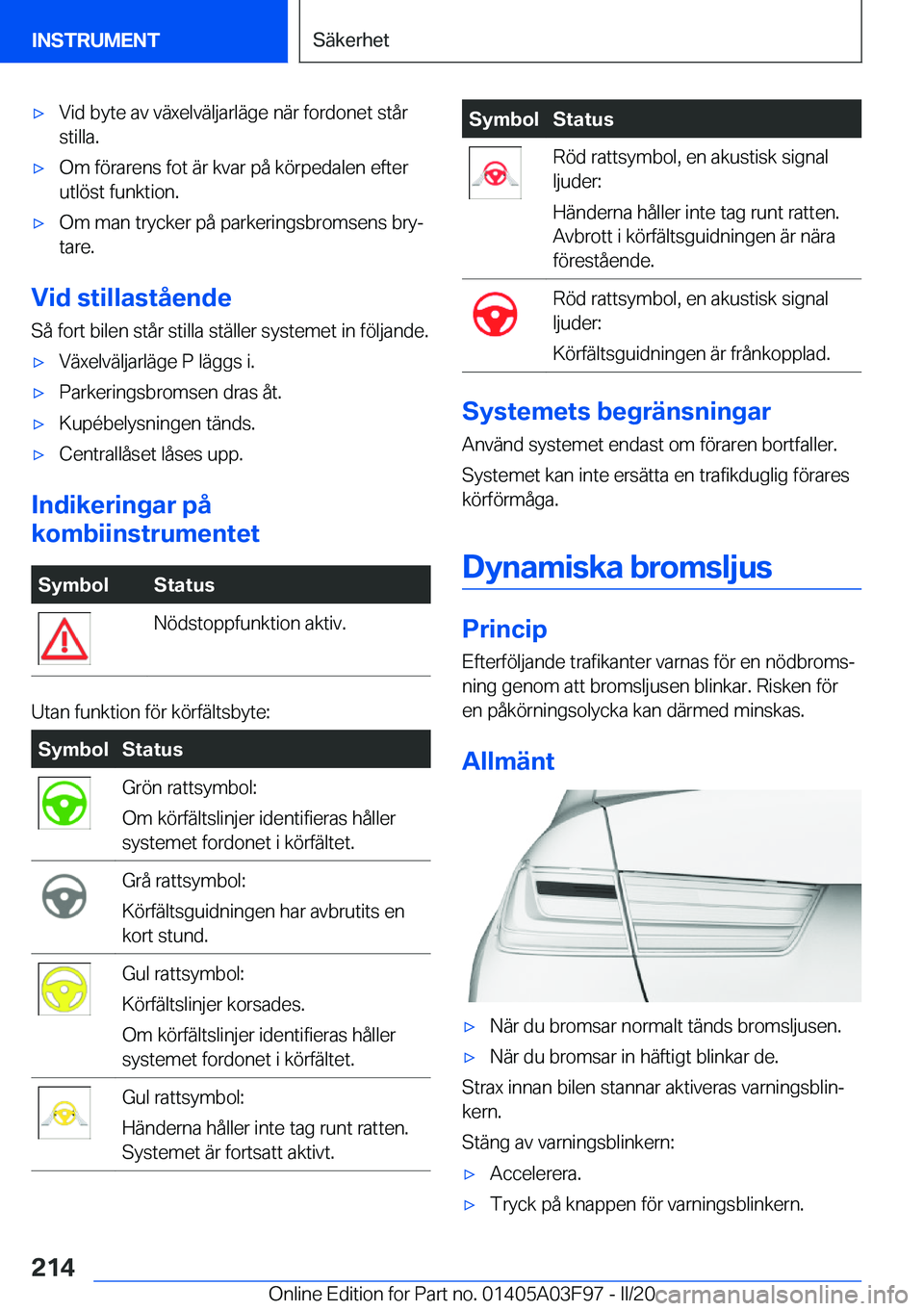 BMW 3 SERIES 2020  InstruktionsbÖcker (in Swedish) 'x�V�i�d��b�y�t�e��a�v��v�ä�x�e�l�v�ä�l�j�a�r�l�ä�g�e��n�ä�r��f�o�r�d�o�n�e�t��s�t�å�r
�s�t�i�l�l�a�.'x�O�m��f�