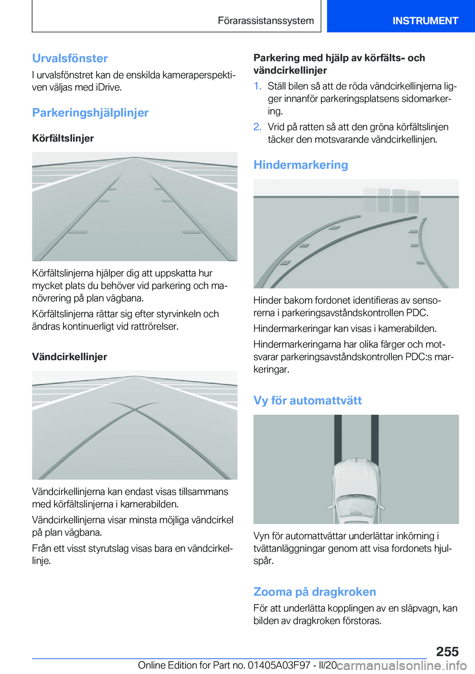 BMW 3 SERIES 2020  InstruktionsbÖcker (in Swedish) �U�r�v�a�l�s�f�
