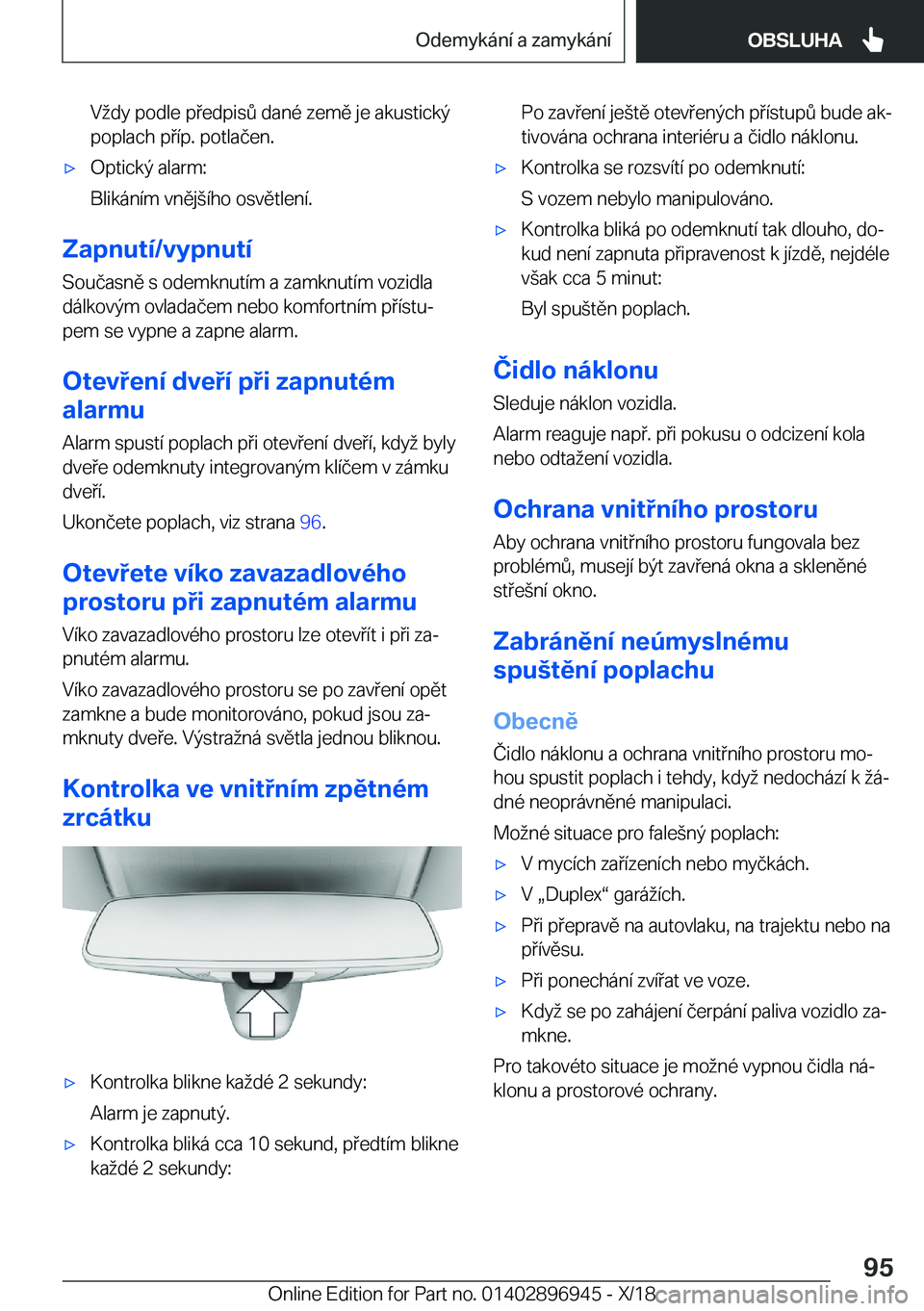 BMW 3 SERIES 2019  Návod na použití (in Czech) �V�d�y��p�o�d�l�e��p�e�d�p�i�s0��d�a�n�