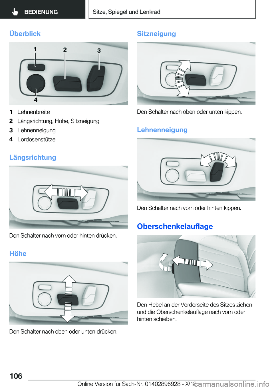 BMW 3 SERIES 2019  Betriebsanleitungen (in German) �