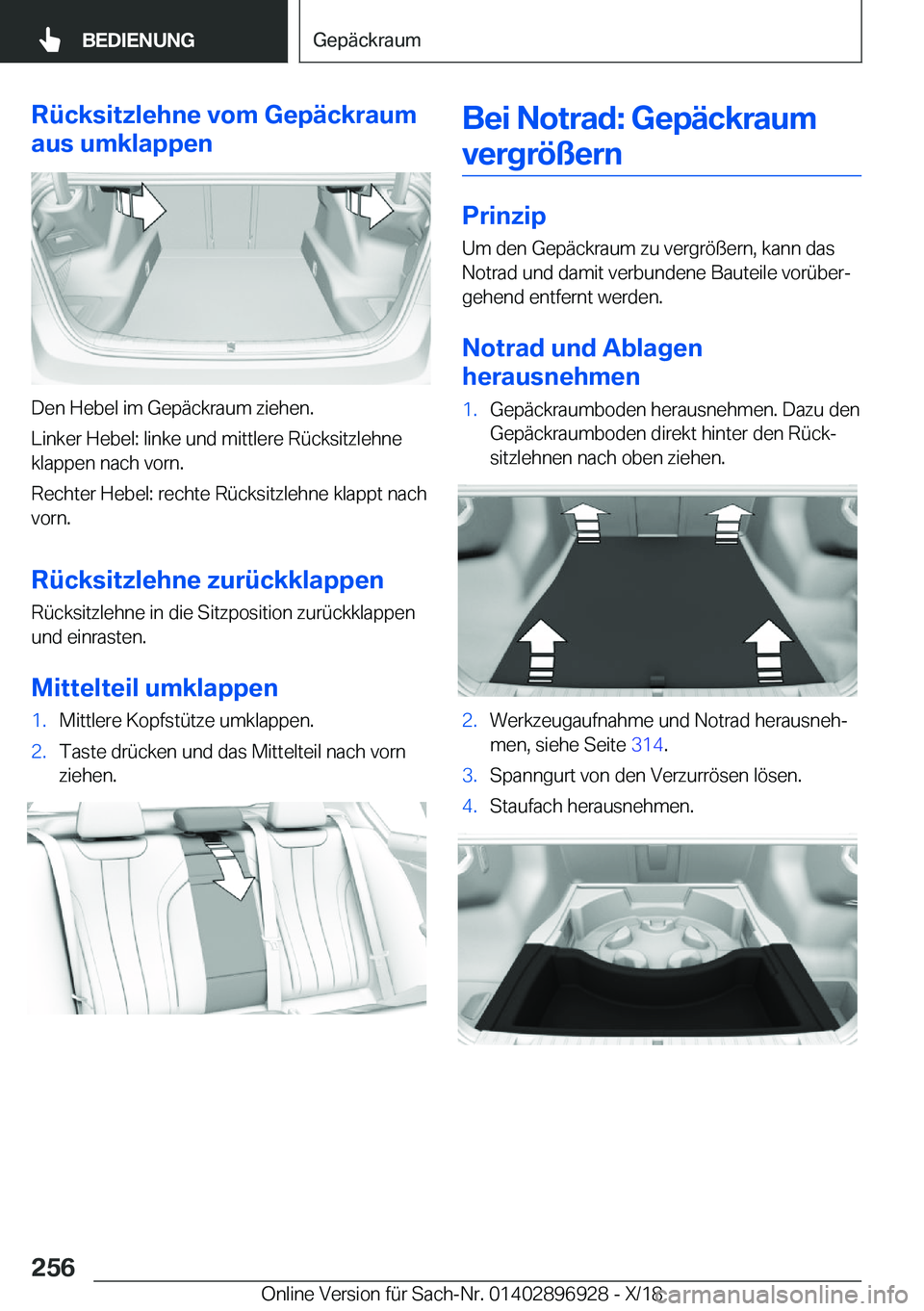 BMW 3 SERIES 2019  Betriebsanleitungen (in German) �R�