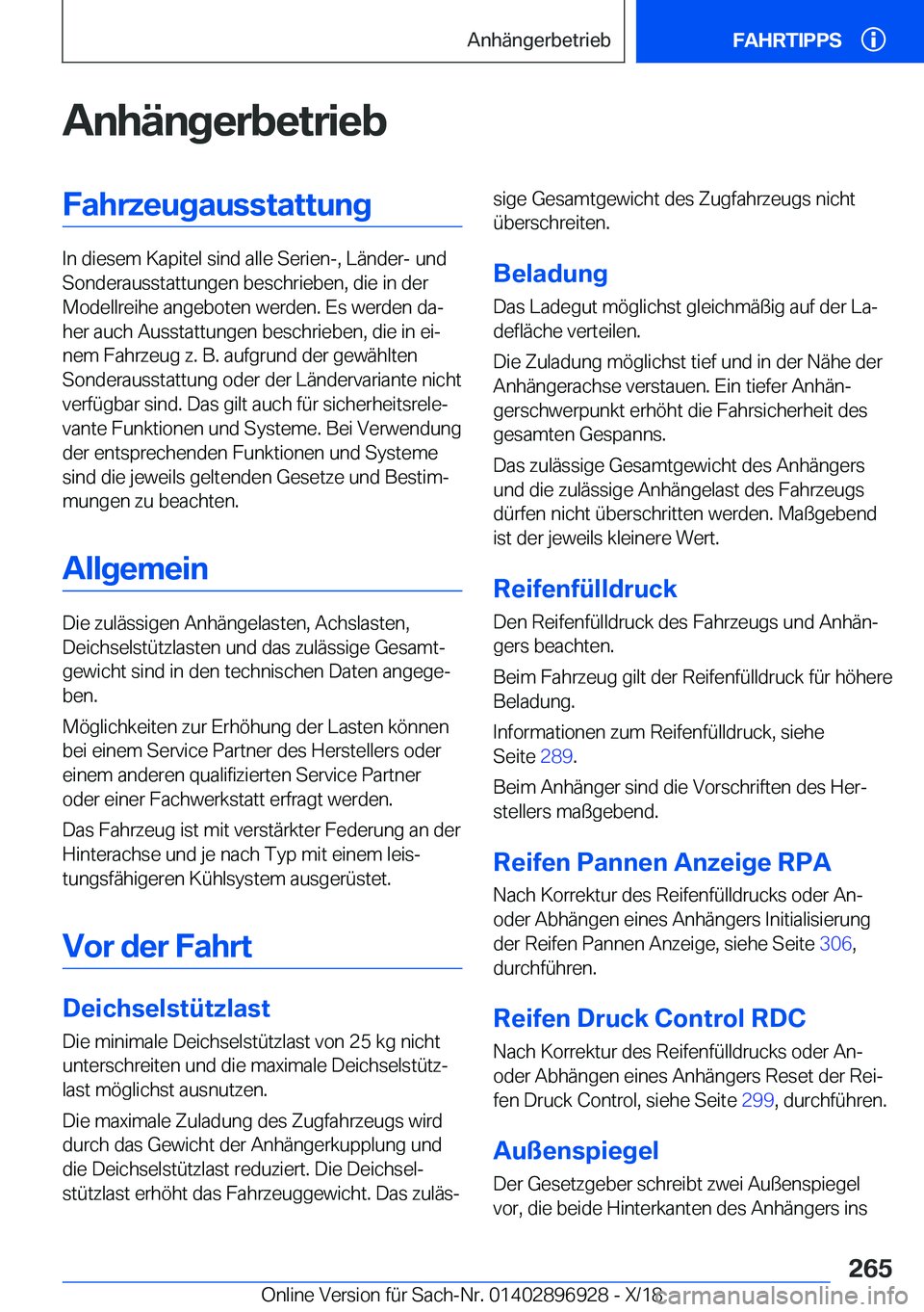BMW 3 SERIES 2019  Betriebsanleitungen (in German) �A�n�h�