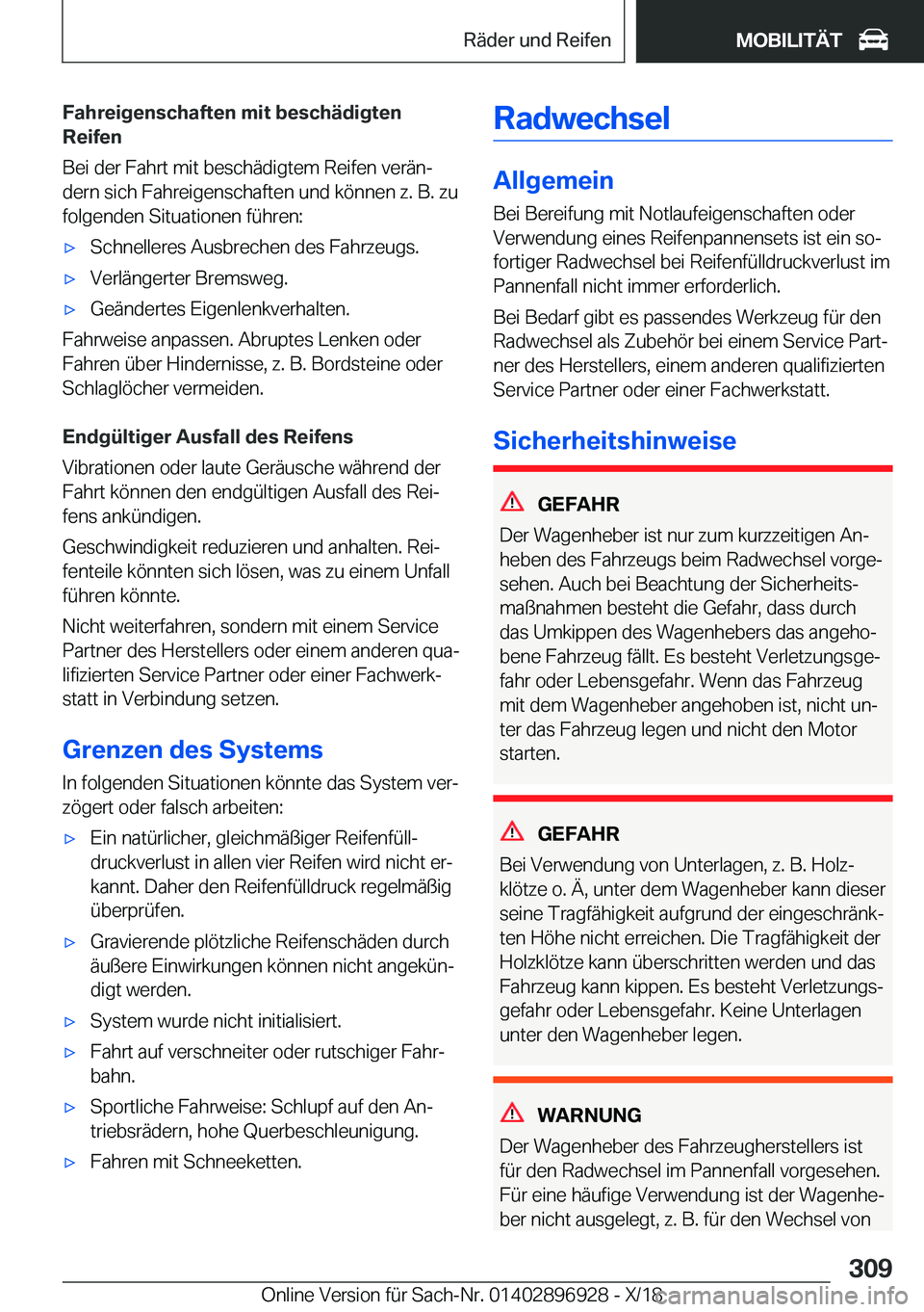 BMW 3 SERIES 2019  Betriebsanleitungen (in German) �F�a�h�r�e�i�g�e�n�s�c�h�a�f�t�e�n��m�i�t��b�e�s�c�h�